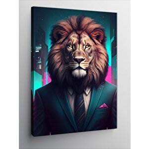 Kanvas Tablo Asil Aslan 100x140 cm