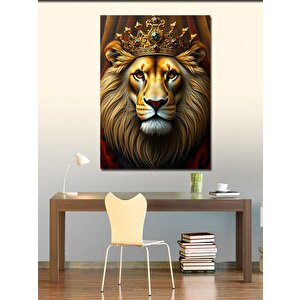 Kanvas Tablo Aslan Kral 50x70 cm