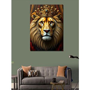 Kanvas Tablo Aslan Kral 50x70 cm