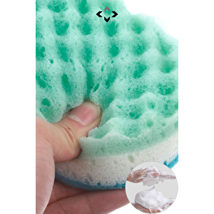 Spa & Massage Duş Banyo Süngeri 4 Adet Vücut Süngeri Hassas Ten Süngeri Deri Temizleyici Sünger