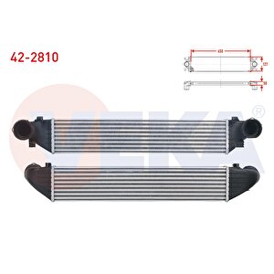 Turbo Radyatoru (intercooler) Mercedes C Serisi (w203) C180 - C200 - C200 Cdi - C220 Cdi - C230 - C270 Cdi 2000-2006/ Clk (c209) 200 - 270 Cdi 2002-2009/ Slk (r171) 200 2004-2011