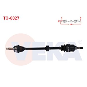 Komple Aks Sag On Uzunluk 897 Mm Toyota Yaris (p13) 1.4 D-4d A-t/m-t 2011-