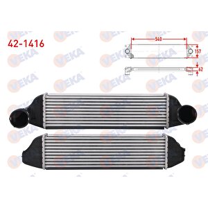 Turbo Radyatoru (intercooler) Bmw X3 (e83) 2.0 Sd 177 Hp 2007-2008