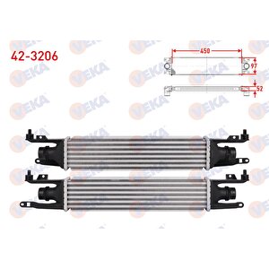 Turbo Radyatoru (intercooler) Opel Corsa D 1.3 Cdti 90 Hp 2006-2014