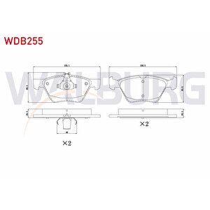 Fren Balata On Mercedes E Serisi (w210) E 280 1995-2002/ (w210) E 320 Cdi 1995-2002/ (w210) E 270 Cdi 1995-2002/ (w210) E 200 Cdi 1995-2002/ (w210) E 220 Cdi 1995-2002/ (w210) E 200 1995-2002