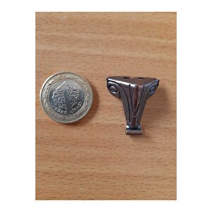 4 Adet Oksit Dekoratif Sandık Kutu Ayak 2,5 Cm