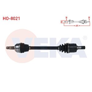 Komple Aks Sol On Uzunluk 675mm Honda Cr-v Iv 1.6i Dtec M-t 2012-2014