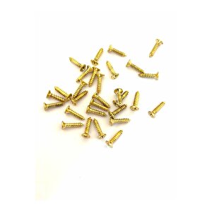 Mini Vida 2,2x9,5 Mm Sarı 100 Adet Ahşap Menteşe Kilit Hobi Vidası