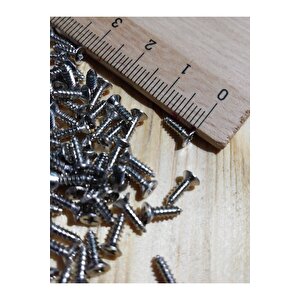 Mini Vida 2,2x7,5 Mm Nikel 50 Adet Ahşap Menteşe Kilit Hobi Vidası