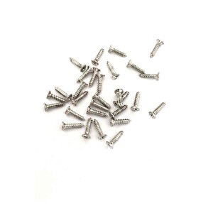 Mini Vida 2,2x9,5 Mm Nikel 100 Adet Ahşap Menteşe Kilit Hobi Vidası