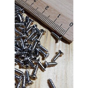 Mini Vida 2,2x7,5 Mm Nikel 1000 Adet Ahşap Menteşe Kilit Hobi Vidası
