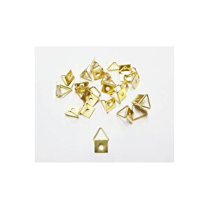 Küçük Üçgen Tablo Çerçeve Askısı Ve Vidaları 20 Adet 12x18 Mm