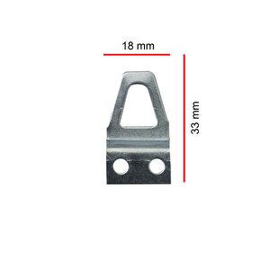 Eğik Tablo Çerçeve Askısı 10 Adet Ve Vidaları 18x33 Mm