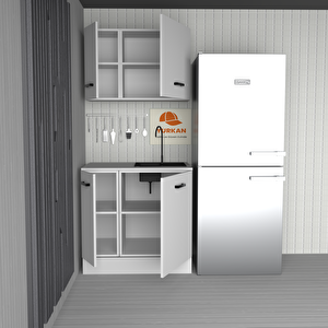 95 Cm Mdf Mutfak Dolabı Yrkn 95 35 Mermerit + Montaj + Nakliye Dahil