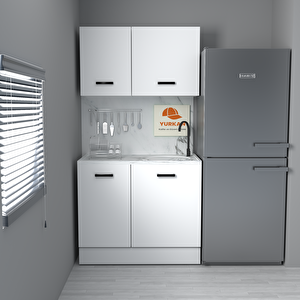 105 Cm Mdf Mutfak Dolabı Yrkn 105 25 Mermerit + Montaj + Nakliye Dahil