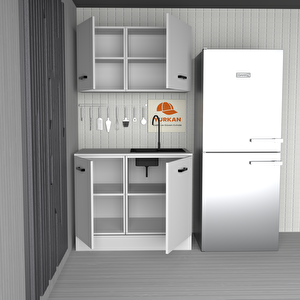 105 Cm Mdf Mutfak Dolabı Yrkn 105 25 Mermerit + Montaj + Nakliye Dahil