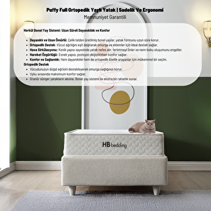 Puffy Full Ortopedik Yaylı Yatak | Sadelik Ve Ergonomi | Memnuniyet Garantili | 20cm Kalınlık |