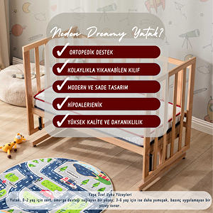 | Dreamy Bebek Yatağı | 0-6 Yaş Arası Ideal Kemik Gelişimi |