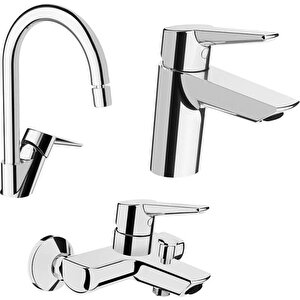 Solid S Lavabo Musluk Eviye Mutfak Ve Banyo Batarya Seti