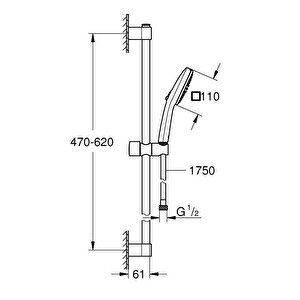 Grohe Tempesta Cube 110 Duş Seti 2 Fonksiyonlu (rain, Jet) - 267482433
