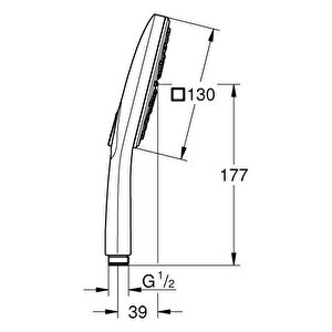 Grohe Rainshower Smartactive 130 El Duşu 9,5l - 26582gl0