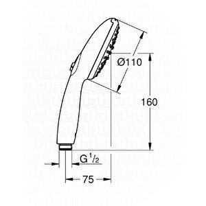 Grohe Tempesta 110 El Duşu 2 Akışlı - 261612433