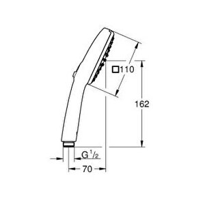 Grohe Tempesta Cube 110 El Duşu - 26746003