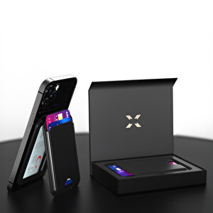 Akıllı Deri Cüzdan Takip Edilebilir Manyetik Kartlık Ekstra Güçlü Mıktanıs ile Tam Kenetlenme ve Sağlam Tutuş iPhone MagSafe Uyumlu X6608