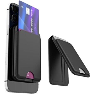Akıllı Deri Cüzdan Takip Edilebilir Manyetik Kartlık Ekstra Güçlü Mıktanıs ile Tam Kenetlenme ve Sağlam Tutuş iPhone MagSafe Uyumlu X6608