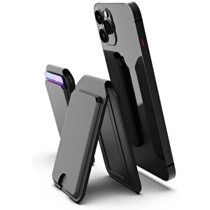 Akıllı Deri Cüzdan Takip Edilebilir Manyetik Kartlık Ekstra Güçlü Mıktanıs ile Tam Kenetlenme ve Sağlam Tutuş iPhone MagSafe Uyumlu X6608