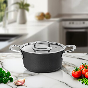 Atlanta Black Tencere 18 Cm