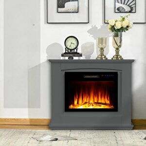 Şömi̇ne 125cm Antrasi̇t Alev Sesli̇,bluetooth,wi̇fi̇
