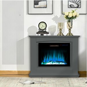 Şömi̇ne 125cm Antrasi̇t Alev Sesli̇,bluetooth,wi̇fi̇