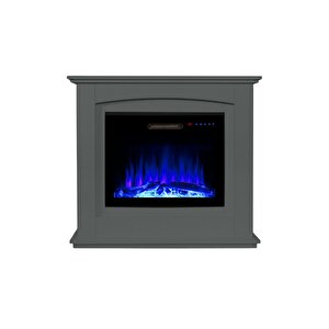Tektes Şömi̇ne 125cm Antrasi̇t Alev Sesli̇,bluetooth,wi̇fi̇