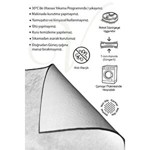 Yıkanabilir Kaymaz Taban Halı, Klasik Salon Halısı, Antibakteriyel Halı, Yolluk, Dijital Baskı Halı 80x550 cm