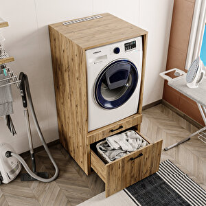 Roomart 2 Çekmeceli Çamaşır Ve Kurutma Makinesi Dolabı, Banyo Dolabı