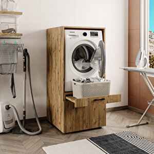 Roomart 2 Çekmeceli Çamaşır Ve Kurutma Makinesi Dolabı, Banyo Dolabı