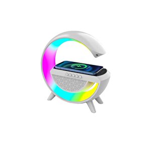 Rgb Ledli Ve Kablosuz Telefon Şarjli Bluetooth G Hoparlör