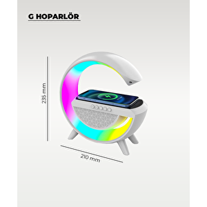 Rgb Ledli Ve Kablosuz Telefon Şarjli Bluetooth G Hoparlör