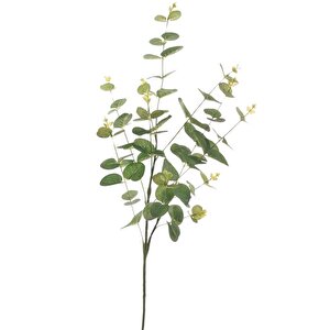 Yapay Çiçek Yeşil Okaliptus 90cm 5dallı Uzun Dal Eucalyptus