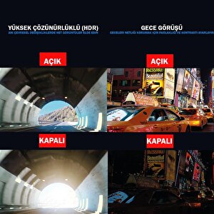Vueroid Araç Kamerasi 2k Sony Starvis Görüntü Sensörü Gps D20