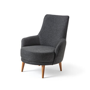 Edsy Home Riva Keten Berjer Antrasit Tekli Koltuk