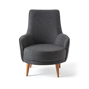 Edsy Home Riva Keten Berjer Antrasit Tekli Koltuk