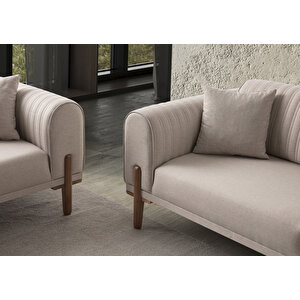 Edsy Home Galata 3+3+1+1 Koltuk Takımı Sütlü Kahve