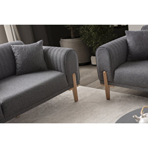 Edsy Home Galata 3+3+1 Koltuk Takımı Antrasit