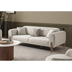 Edsy Home Galata 3+3+1 Koltuk Takımı Krem