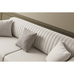Edsy Home Galata 3+3+1 Koltuk Takımı Krem