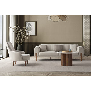 Edsy Home Galata 3+1 Koltuk Takımı Krem