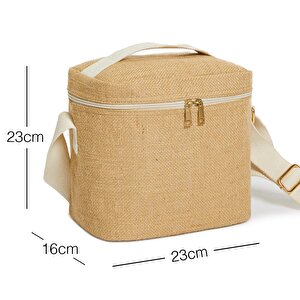 Ocean Home Textile Orta Boy Jüt Soğuk Tutan Çanta 23 X 16 X 23 Cm