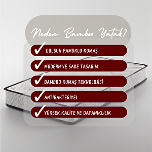 Bamboo Kumaşlı Ortopedik Yaylı Tek Kişilik Yatak